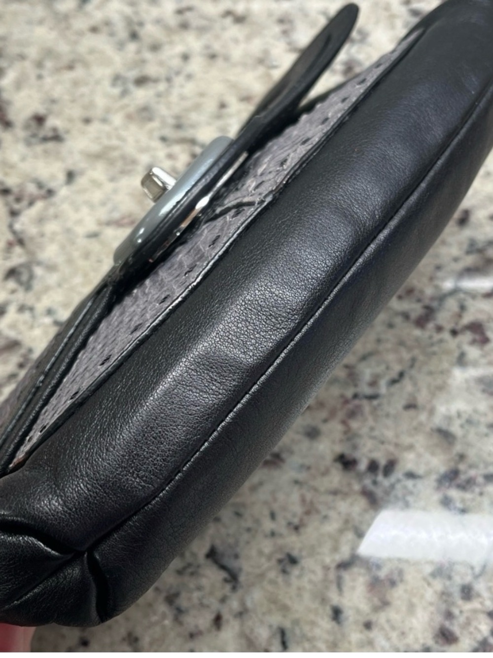 Coach Pinnacle Embossed Python Exotic Color Block Clutch/Wristlet EUC - Picture 5 of 15